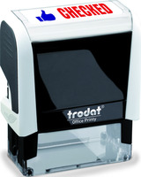 Trodat Office Printy Self-inking Word Stamp - CHECKED
