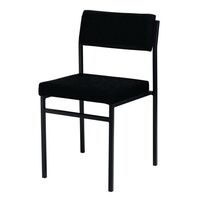 Stacking steel frame side chair