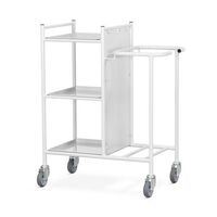 Bed changing linen trolley