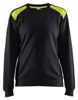 Damen Sweatshirt 3408 schwarz/gelb