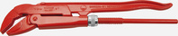 Eck-Rohrzange 45°, 1 1/2 Zoll, 445 mm lang, rot lackiert