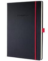 Sigel CO661 "Conceptum Red Edition" jegyzetfüzet A4, vonalas, fekete-piros (SICO661)