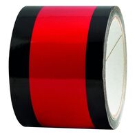 FLUID 40017 Schilderabdeckband schwarz / rot reflektierend Länge 12,5 Meter Brei