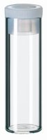 Flachbodengläser 4 ml 44,6x14,65 mm Klarglas 5mm PE-Stopfen transparent