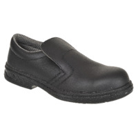 PORTWEST FW81BKR43 SLIP-ON SAFETY SHOE S2 BLACK 43/9