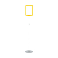 Info Stand / Poster Display / Floorstanding Poster Stand "Profit" | yellow similar to RAL 1018 A3