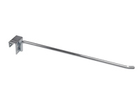 Pegwall Hook / Clip-on Single Hook for 20 mm Rails | 200 mm