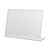 Tabletop Display / Menu Card Holder / L-Display "Classic" in Acrylic | 3 mm A3 landscape