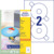 CD-Etiketten ClassicSize, A4, Ø 117 mm, 100 Bogen/200 Etiketten, weiß