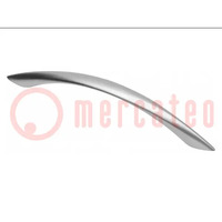 Holder; ZnAL; aluminium; H: 22mm; L: 158mm; W: 10.5mm; handle