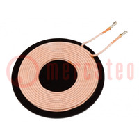 Coil; Ø50x3.81mm; wireless battery chargers,transmitter; 24uH