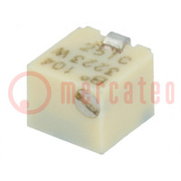 Potentiometer: mounting; multiturn; 100kΩ; 125mW; SMD; ±20%; linear