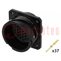 Connector: circular; socket; Size: 16; MP-41; male; PIN: 37; 13A; IP67