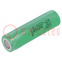 Re-battery: Li-Ion; 18650,MR18650; 3.6V; 2.5Ah; Ø18.3x65mm; 20A