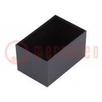 Enclosure: designed for potting; X: 30mm; Y: 45mm; Z: 25mm; ABS