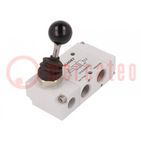 Mechanical valve; 0÷10bar; 3/2 NC; Thread: G 1/4"; -10÷60°C