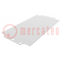 Mounting plate; steel; W: 104.6mm; L: 205mm; Series: 1590ZGRP