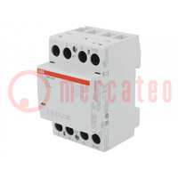 Contactor: 4-pole installation; 63A; 24VAC,24VDC; NO x4; -25÷55°C