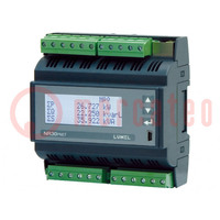 Multiméter: hálózati paraméterek; DIN sínre; LCD; NR30PNET; 63A