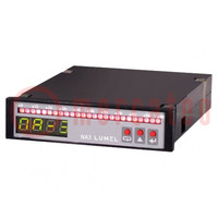 Meter: programmable; digital,mounting; on panel; LED; 4-digit