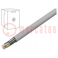 Conduttore; F/UTP; 4x2x26AWG; 5e; filo cordato; Cu; PVC; grigio