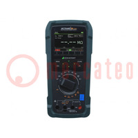 Multimetr cyfrowy; Bluetooth,WLAN; kolorowy,LCD TFT 3,5"; IP52