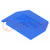 Záró lemez; kék; Szél: 1mm; poliamid; -25÷100°C; ZG-G2.5,ZG-G4
