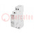 Relay: installation; bistable,impulse; NO; Ucoil: 24VDC; 16A; IP20