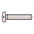 Screw; M5x25; 0.8; Head: cheese head; slotted; polyamide; DIN 85A