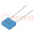 Capacitor: polyester; 0.01uF; 63VAC; 100VDC; 5mm; ±10%; -55÷125°C