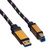 ROLINE GOLD USB 3.2 Gen 1 Cable, A - B, M/M, 0.8 m