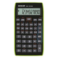 Sencor Kalkulator SEC 105 GN, czarna, szkolny, 10 cyfr, zielona ramka