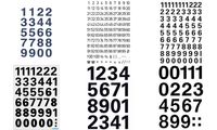 HERMA Zahlen-Sticker 0-9, Folie schwarz, Höhe: 33 mm (6501034)