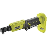 RYOBI - LLAVE DE CARRACA ¼'' 18V ONE+ - 1 VELOCIDAD 280 RPM, PAR 60NM, INVERSOR DE ROTACIÓN, CABEZAL GIRATORIO, PUNTA DE EXTENSI