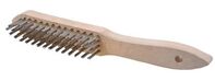 Osborn 0041151125 Cepillo manual con 5 hileras de acero plano y cuerpo de madera tipo soldador filamento Ø 1,2x0,25 mm