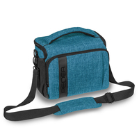 PEDEA Kameratasche Gr. XL FASHION Foto Tasche mit Regenschutz und Zubehörfächer, hellblau