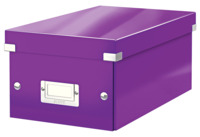 Archivbox Click & Store WOW DVD, Graukarton, violett