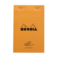 Rhodia N°140 bloc-notes 80 feuilles Orange, Blanc