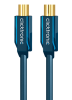 ClickTronic 3m Antenna Cable coax-kabel Coax M Coax FM Blauw