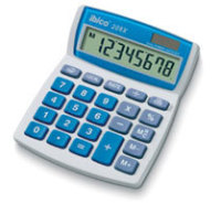 Ibico 208X calcolatrice Desktop Calcolatrice di base Blu, Bianco