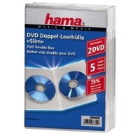 Hama Double DVD Jewel Case, Slim 5 , transparent 2 disques