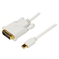 StarTech.com 6 ft Mini DisplayPort to DVI Adapter Converter Cable – Mini DP to DVI 1920x1200 - White
