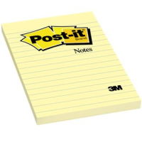 3M Post-it writing notebook 100 sheets Yellow