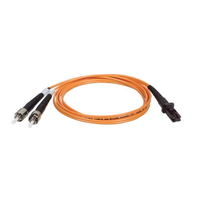 Tripp Lite N308-003 InfiniBand/fibre optic cable 1 m MT-RJ 2x ST OFNR Zwart, Oranje