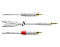 Cordial CFY 1.5 WCC-SNOW cable de audio 1,5 m 2 x RCA 3,5mm Blanco