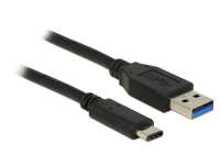 DeLOCK 1m USB3.1-C/USB3.1-A USB Kabel USB 3.2 Gen 2 (3.1 Gen 2) USB A USB C Schwarz