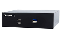 Gigabyte GC-USB 3.1 BAY 13,3 cm (5.25") I/O ports paneel Zwart