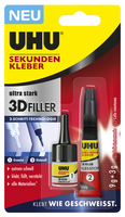 UHU Sekundenkleber 3D filler 11g