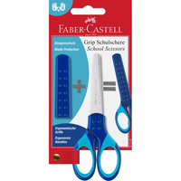 Faber-Castell 181549 nożyczki szkolne i papiernicze Nożyczki do wycinania wzorów, Uniwersalne Proste cięcie Niebieski