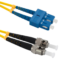 Qoltec 54061 câble de fibre optique 3 m SC ST Jaune